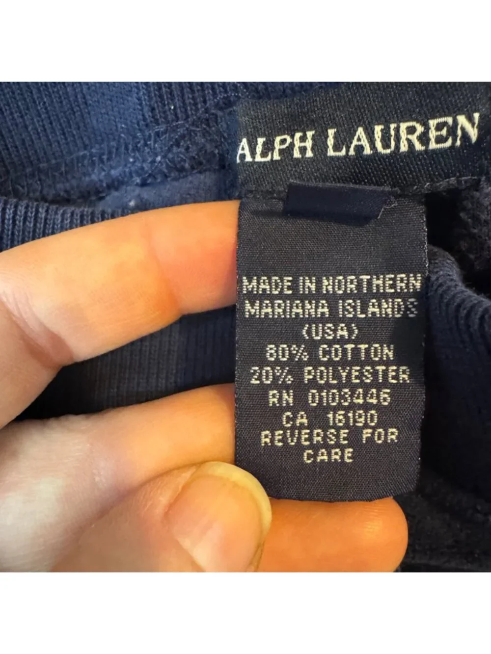 Ralph Lauren Terry Pants Girls Navy Blue Wide Leg Drawstring Casual Size 4T